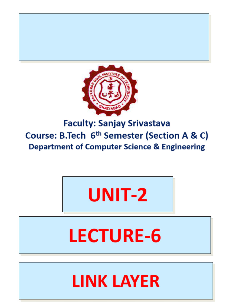 CN unit 2.1 | PDF | Error Detection And Correction | Computer Data