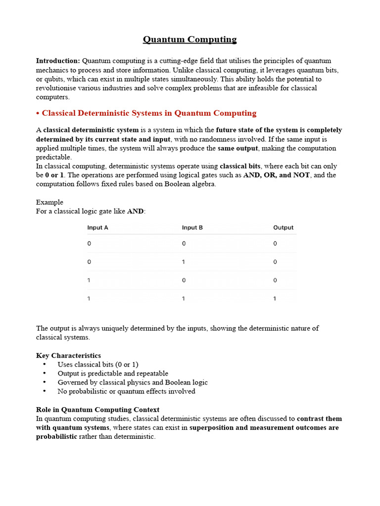 QC Notes Part1 | PDF | Quantum Computing | Quantum Mechanics