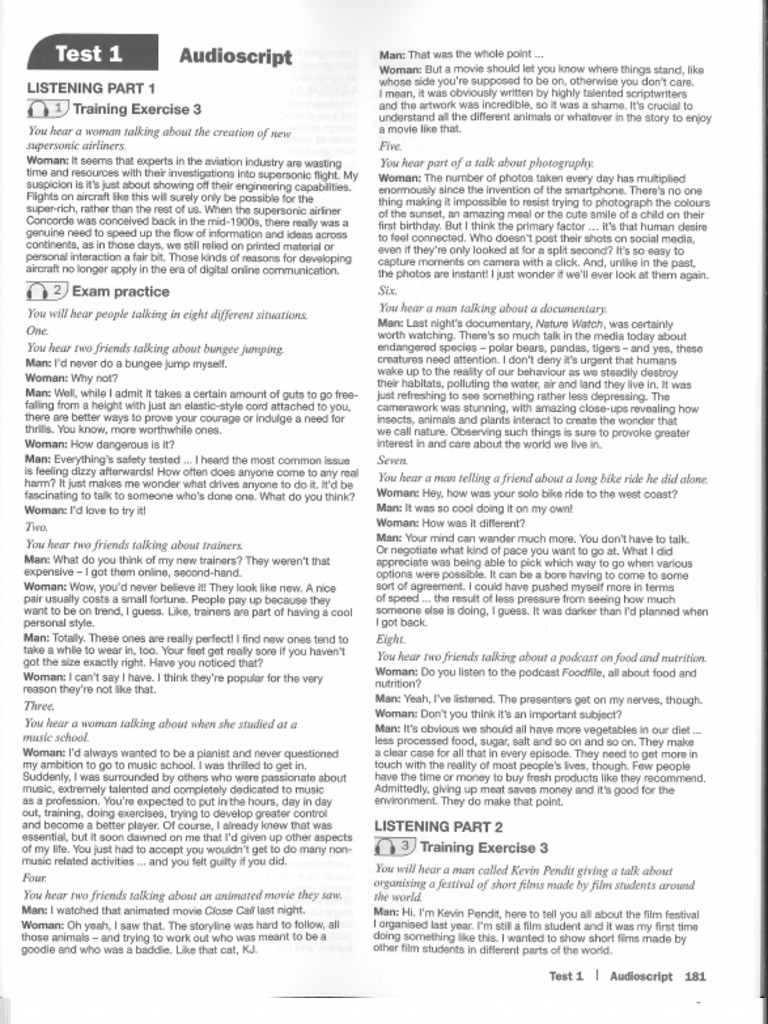 Key Cambridge b2 First Trainer Nuevo 181 242 | PDF