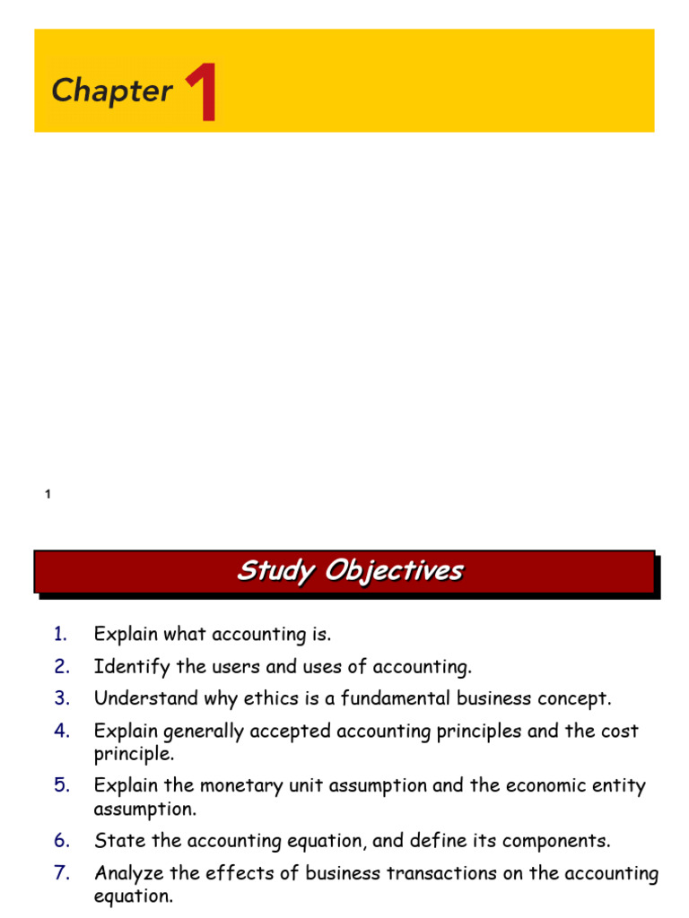FA CH 001 Notes: Accounting Ana Analysis | PDF | Generally Accepted ...