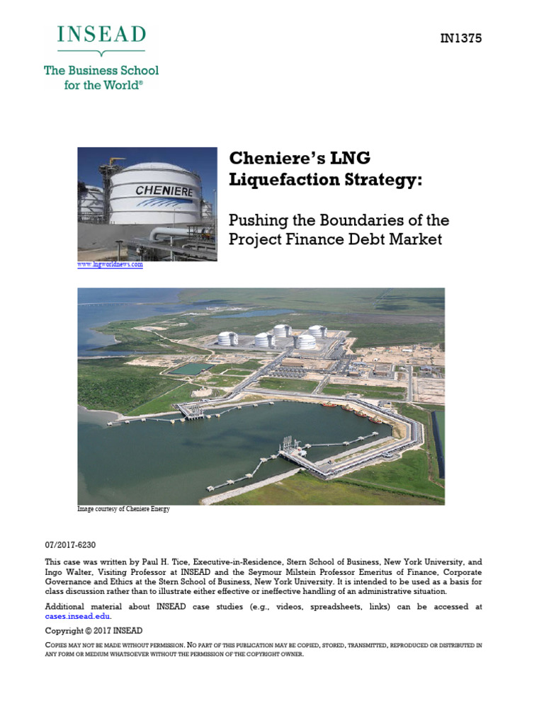 Chenieres LNG Liquefaction Strategy | PDF | Liquefied Natural Gas ...