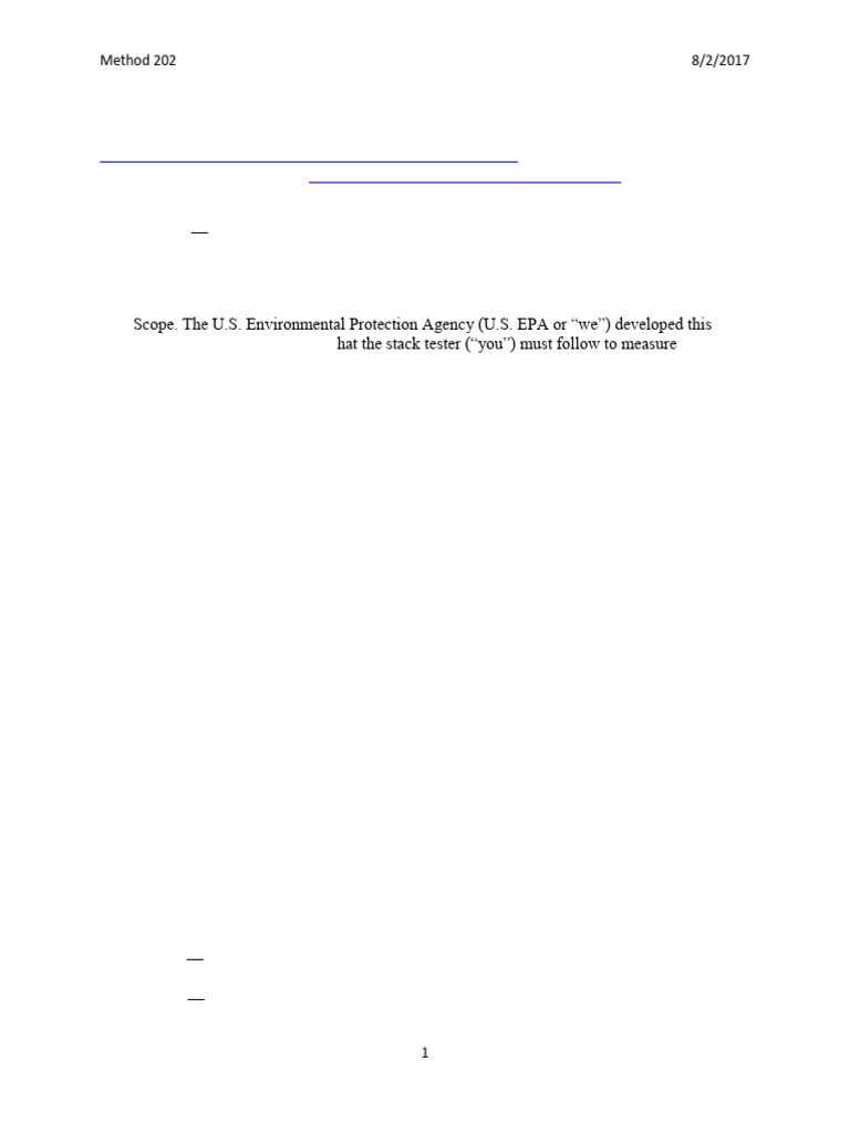 EPA Method 202 | PDF | Particulates | Calibration