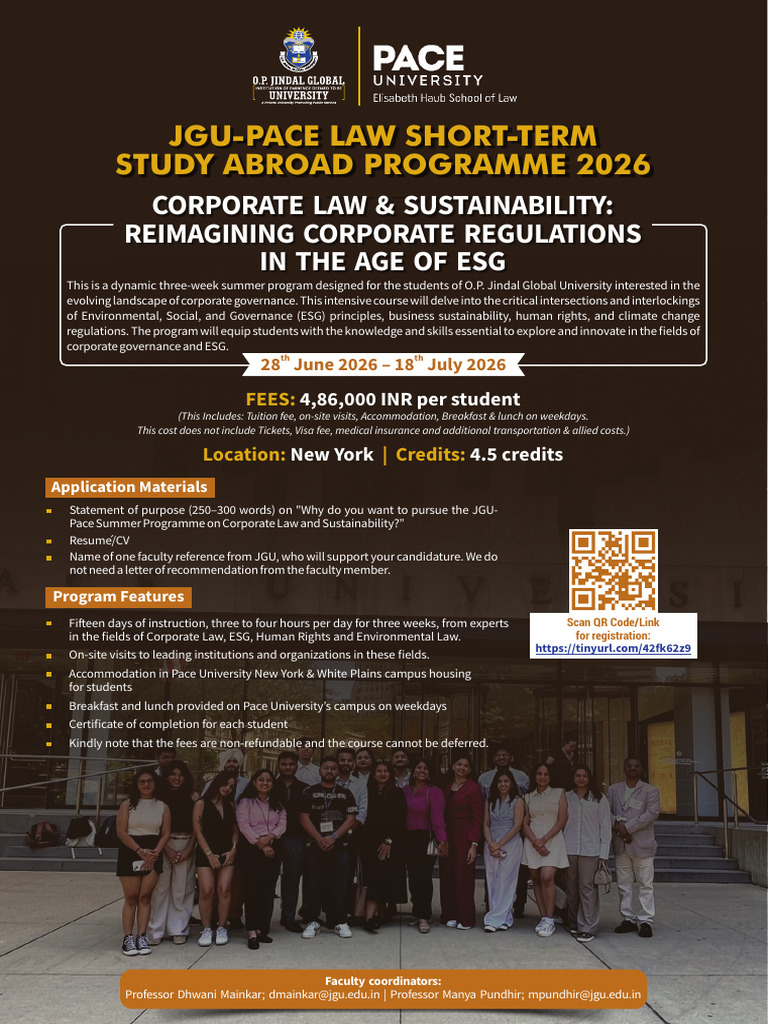 JGU - PACE Short Term Study Abroad Programme 2026 | PDF | Business