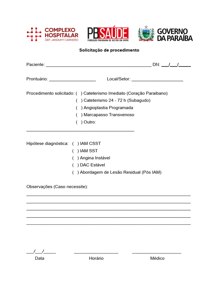 Solicitação de CATE | PDF