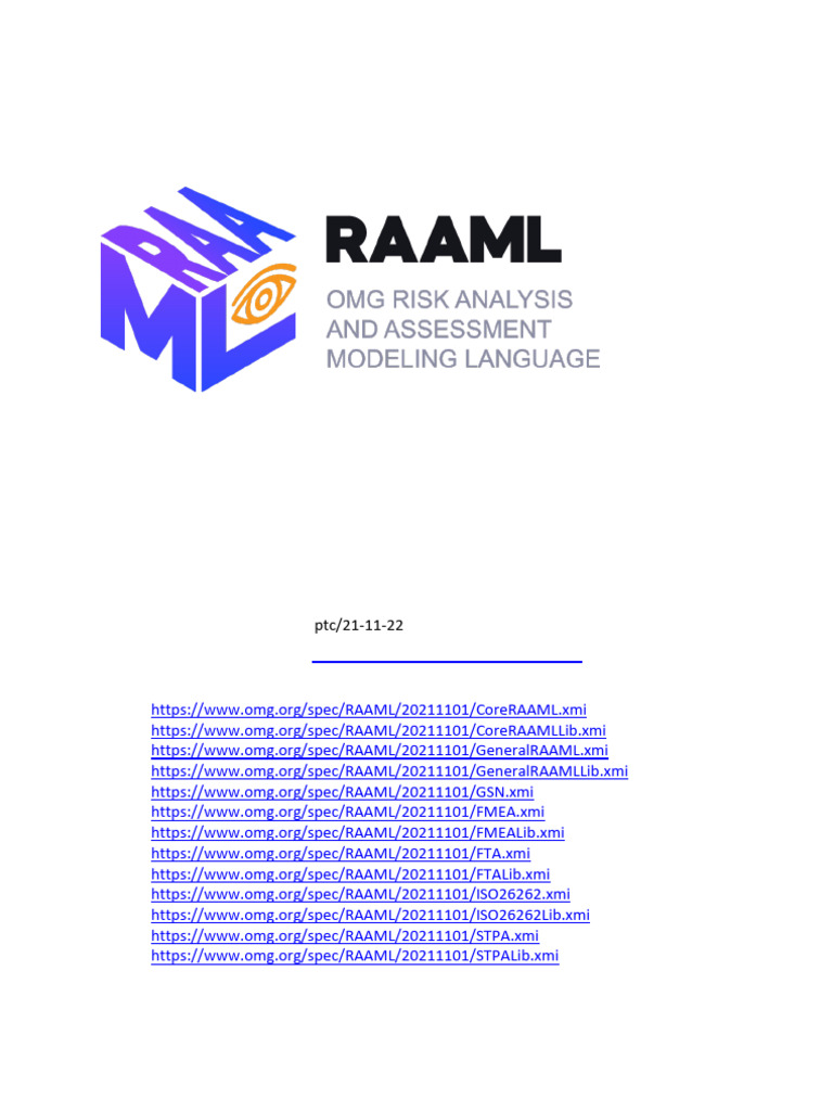 20260211-Risk Analysis and Assessment __Modeling Language (RAAML ...