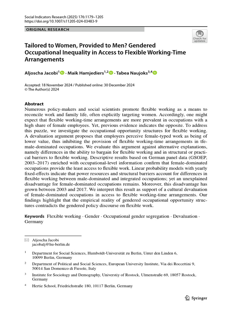 Tailored To Women, Provided To Men Gendered | PDF | Employment ...