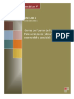 5.6 Serie de Fourier de Funciones Pares o Impares (Desarrollo Cosenoidal o Senoidal)