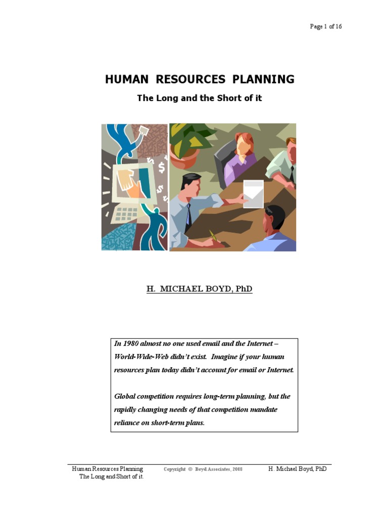 HR Planning (Long Term & Short Term) | PDF | Strategic Management