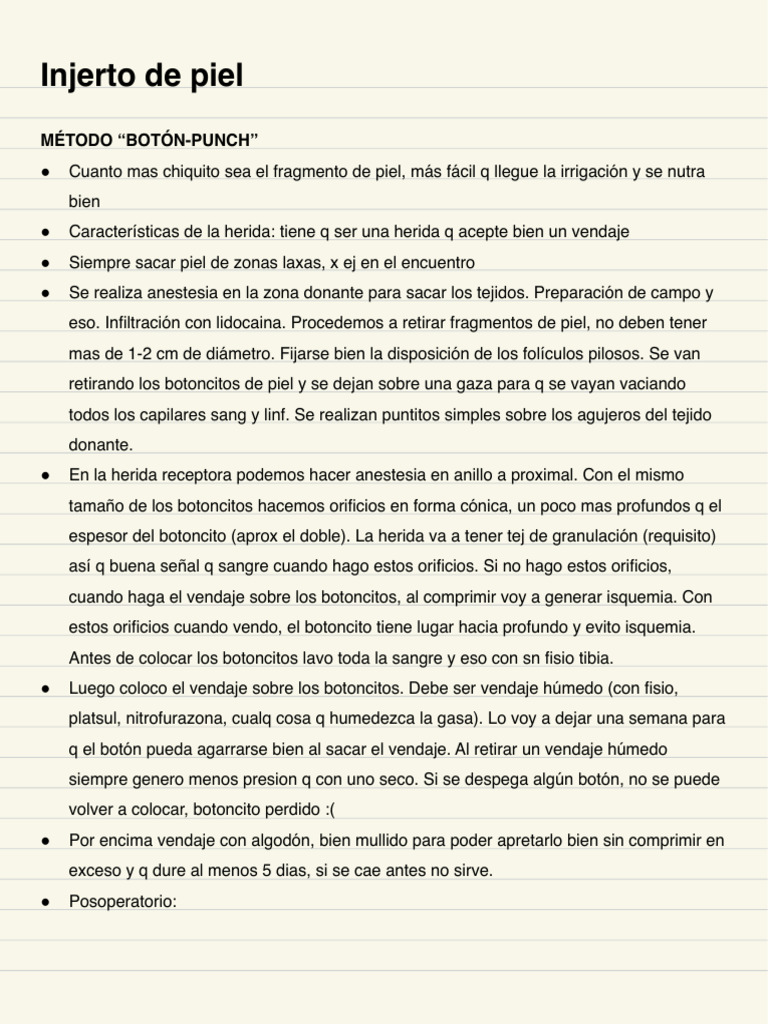 Injerto Piel (Eq) | PDF