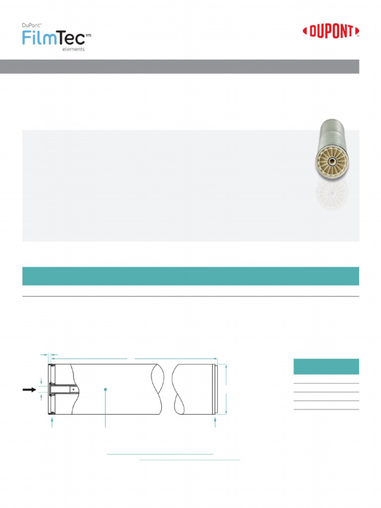 NF FilmTec NF270 400 34i PDS 45 D01699 en | PDF