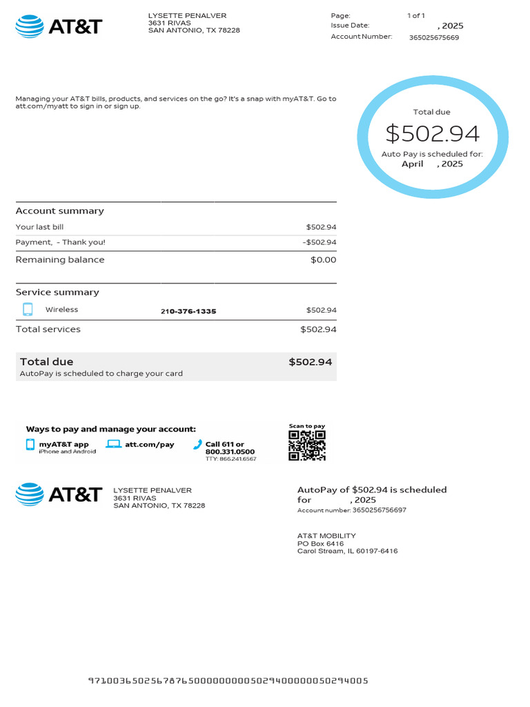 AT&T (1)POR | PDF | Fee | Payments