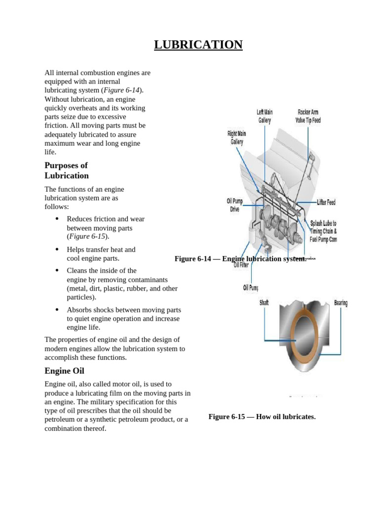 Lubrication System | PDF | Motor Oil | Pump