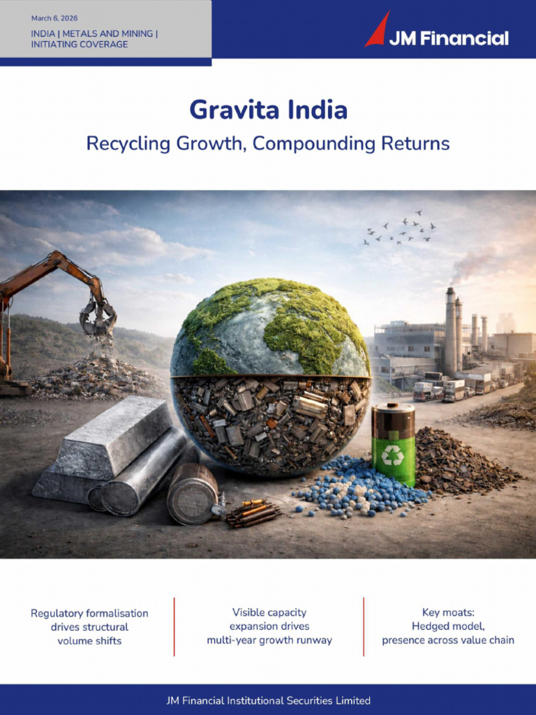JM Financial Initiating Coverage On Gravita India, With 30% UPSIDE ...