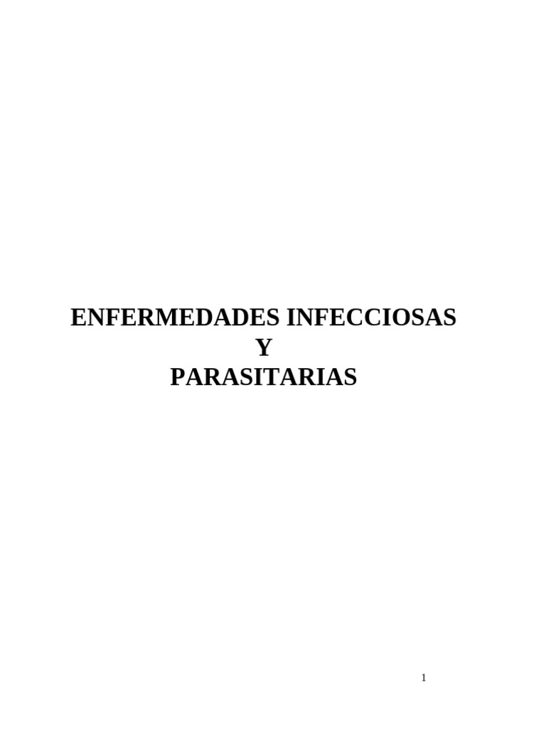 Infecciosas Parasitarias | PDF | Diarrea | Enfermedades y trastornos ...