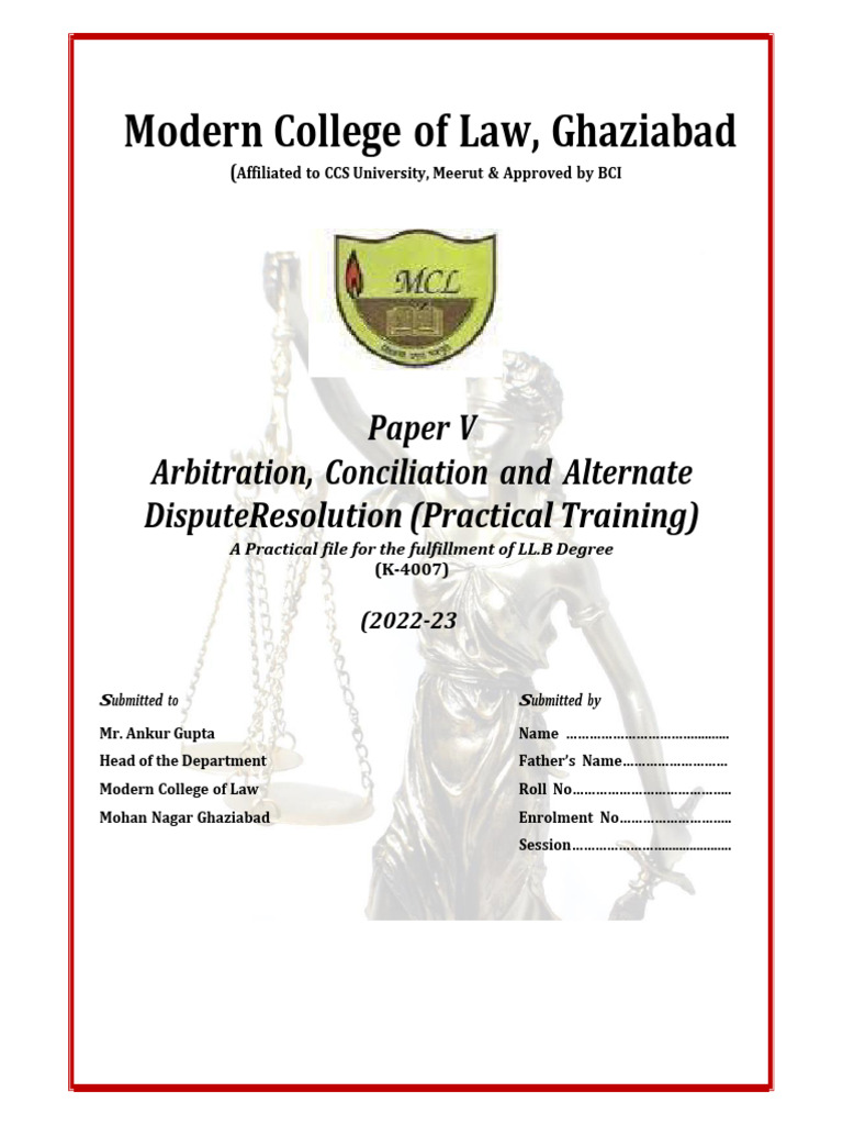 Contents of ADR File Final | PDF