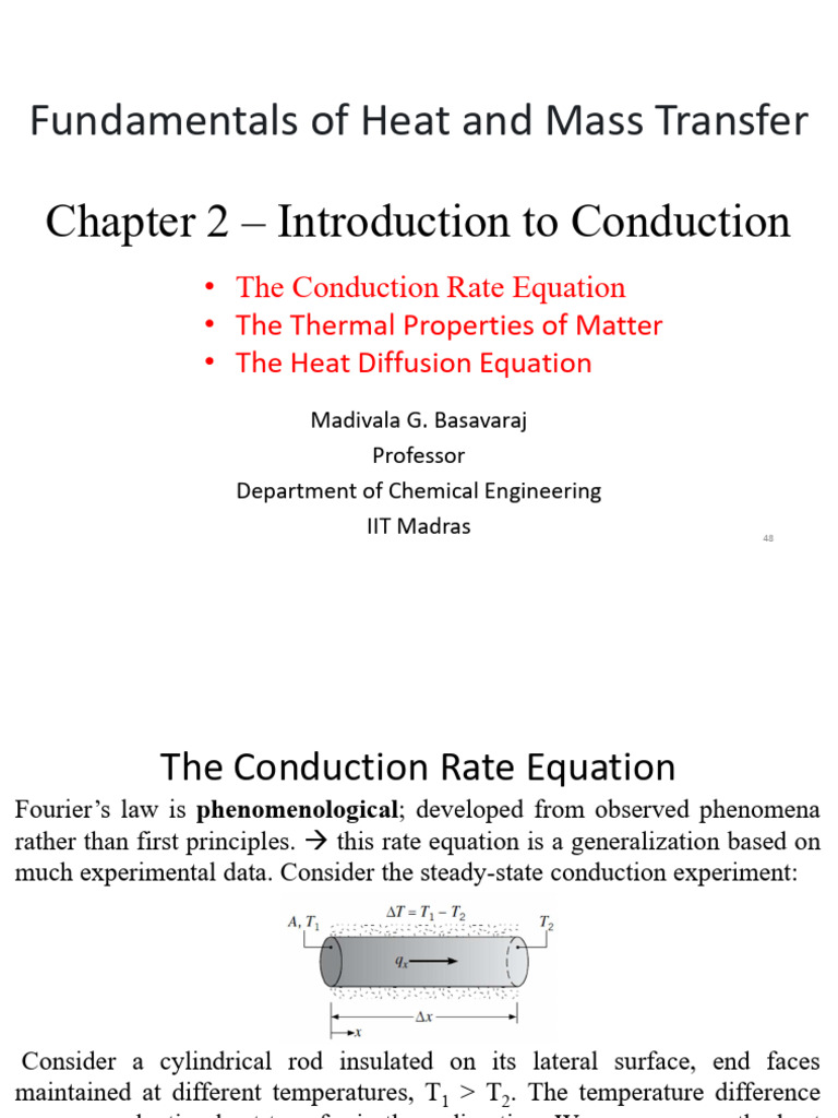Introduction To Conduction | PDF | Thermal Conduction | Gases