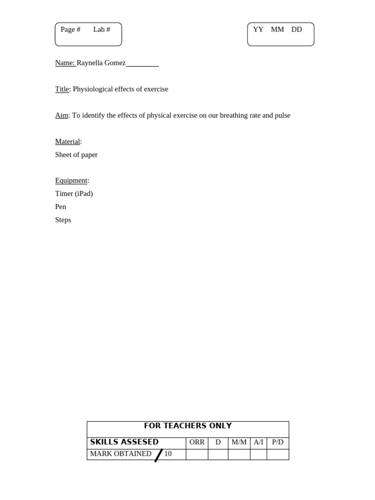 Copy of Respiration and Exercise | PDF | Heart | Heart Rate