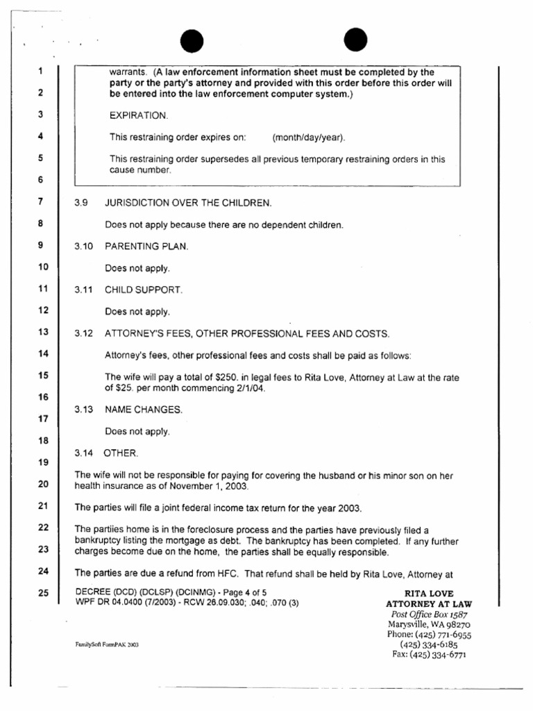 Newton Divorce P4 | PDF | Fee | Payments