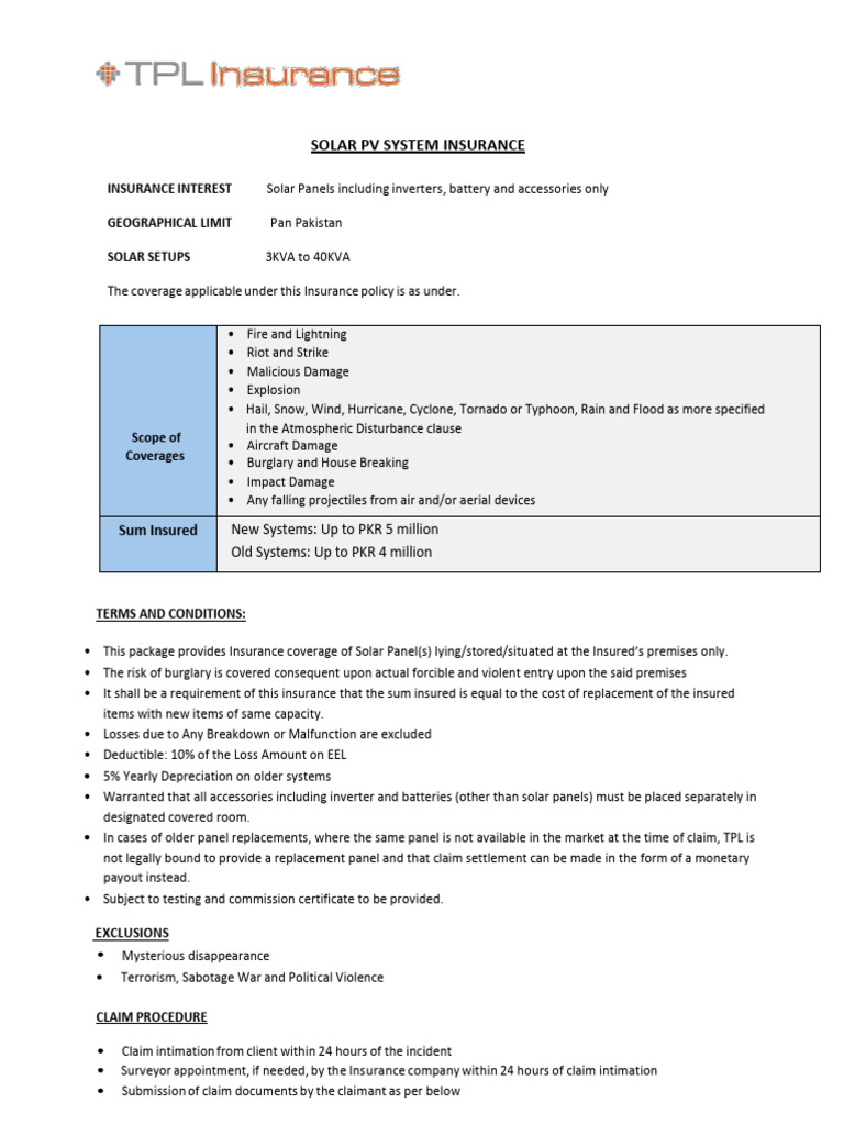 Solar Insurance Product | PDF | Insurance | Tropical Cyclones