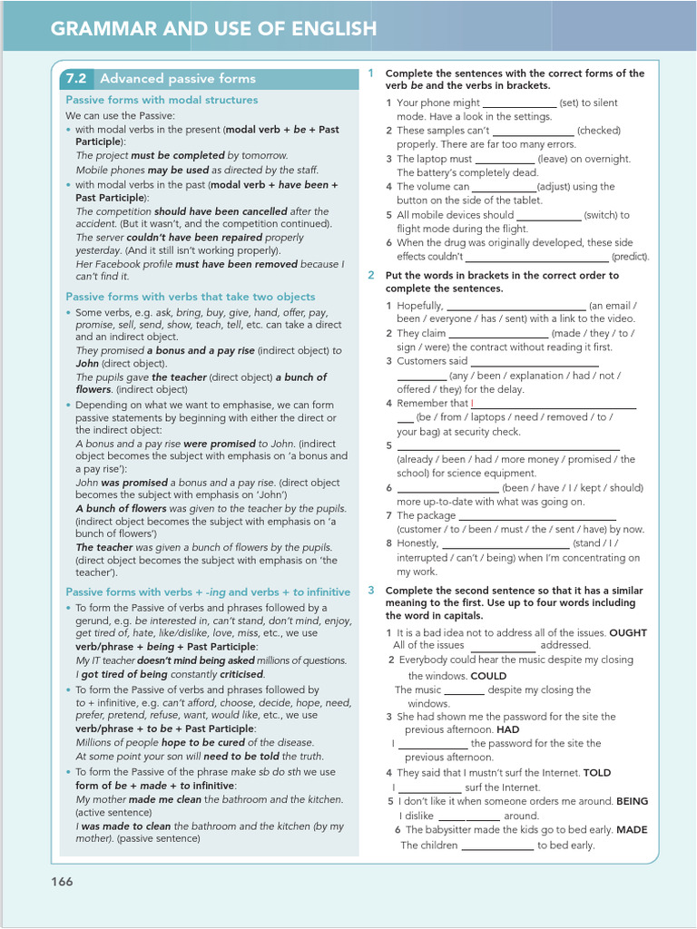 Focus Second Edition 4 Students Book-166-167 (1) | PDF | Verb ...