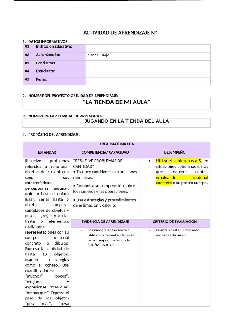 sesion 05 | PDF | Aprendizaje | Salón de clases