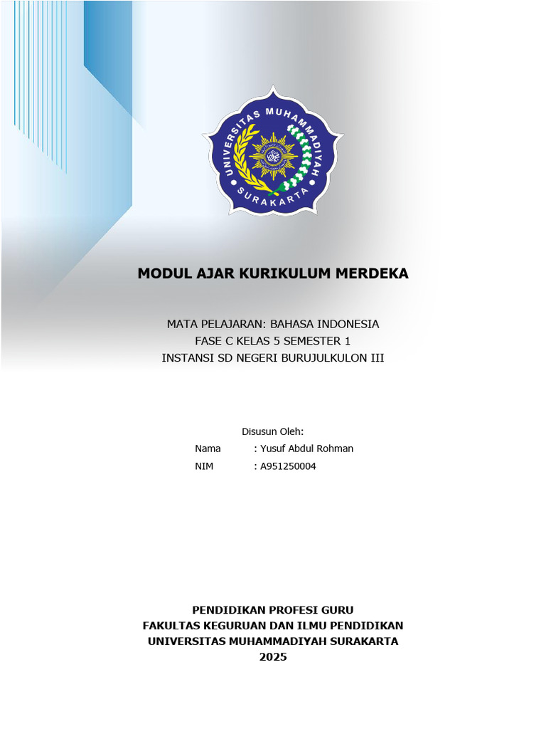 Contoh Modul Ajar | PDF