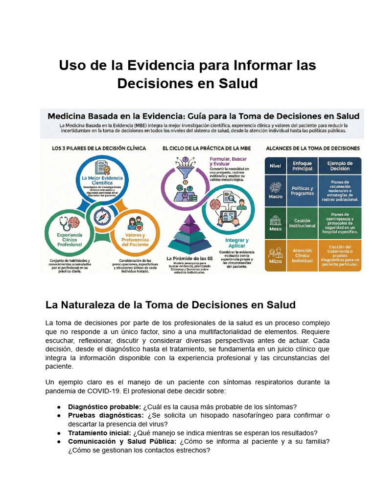 Medicina Basada en La Evidencia 2026 | PDF | Evidencia basada en ...