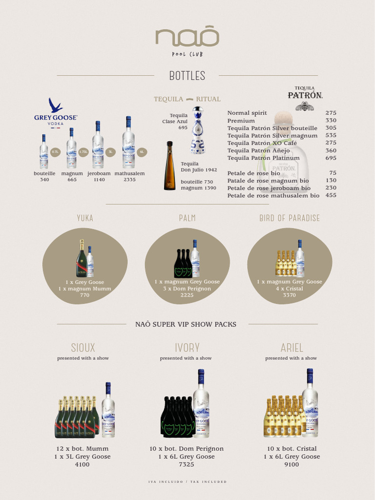 Bottle Menu 2021 July | PDF