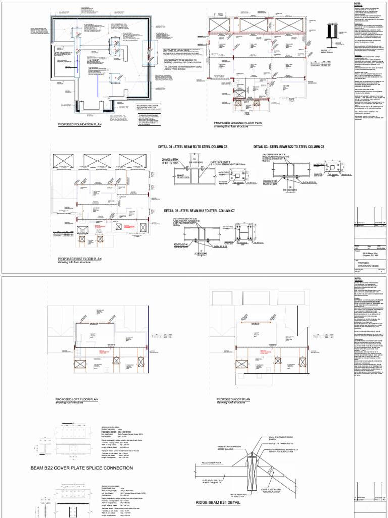 Structural Drawings | PDF | Concrete | Architectural Elements