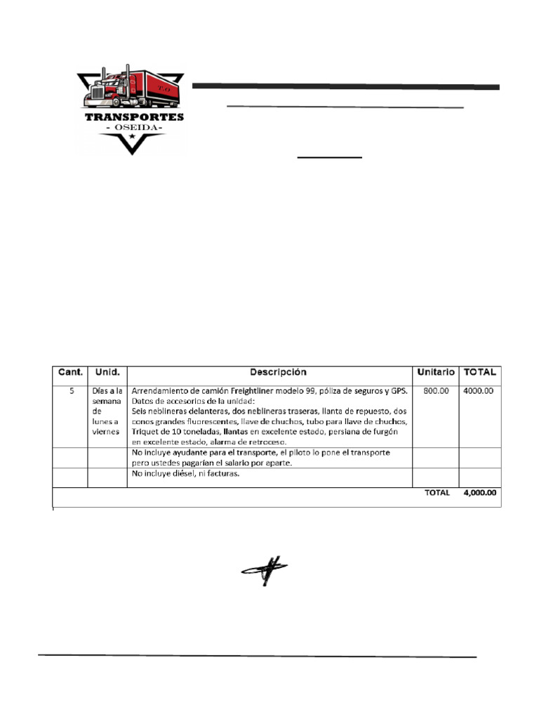 COTIZACIÓN arrendamiento 1 | PDF