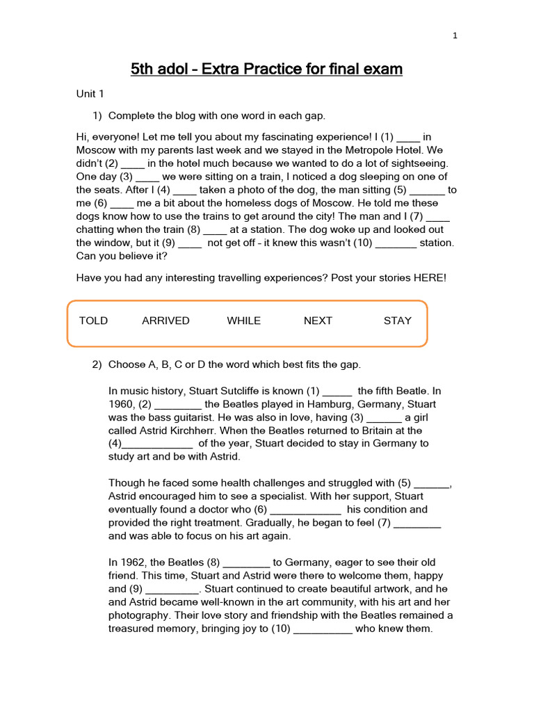 5th adol extra practice final exam 2024 PART 1 | PDF