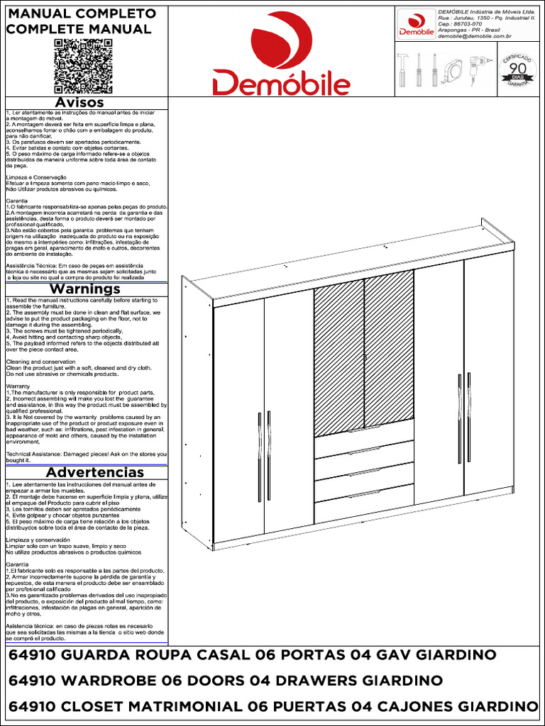 Manual de Montagem - 64910 | PDF