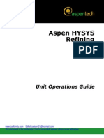 Aspen HYSYS Refining V7 - 0-Ops