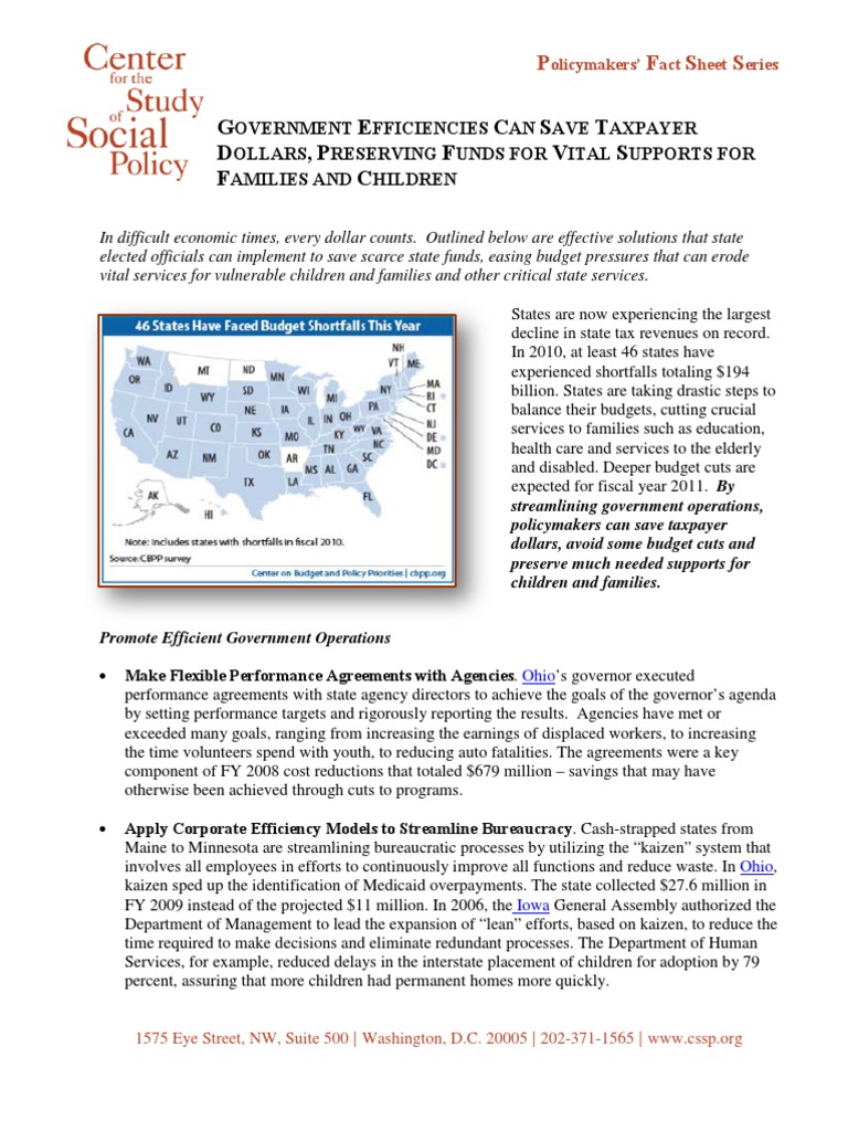 Effective Government Brief | PDF | Austerity | Workweek And Weekend
