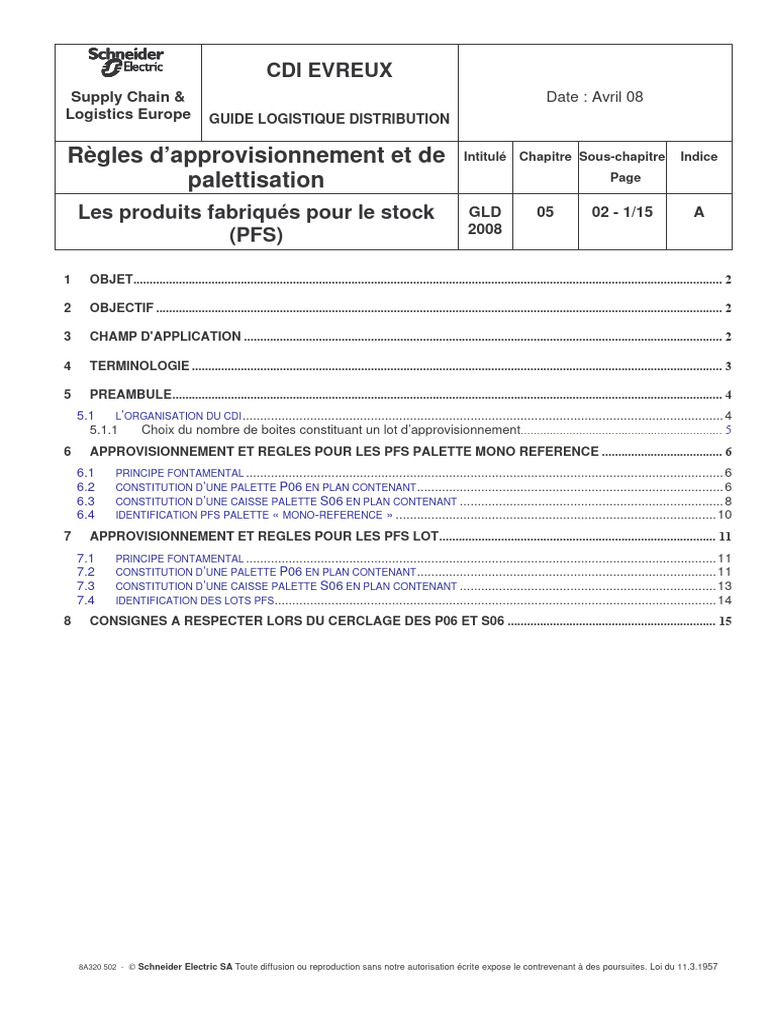 Ch05sc02 Règles D - Approvisionnement Et de Palettisation - Les ...