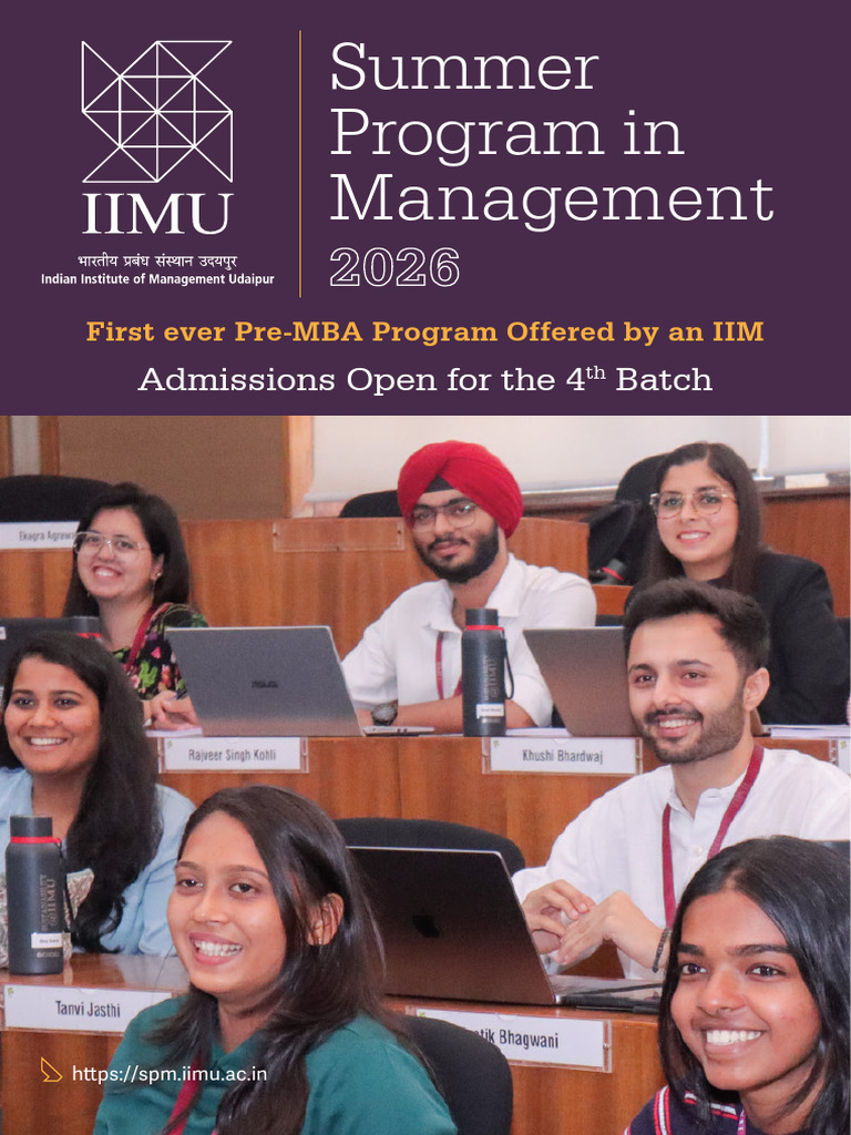 IIMU SPM Brochure 2025-26.cf8a0217d3618abb93fd | PDF | Cognition | Business