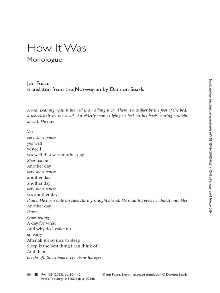 How It Was | PDF | Lord's Prayer