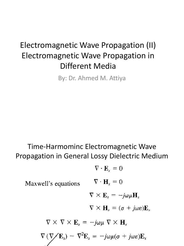 Electromagnetic Wave Propagation (II) | PDF | Waves | Mechanics