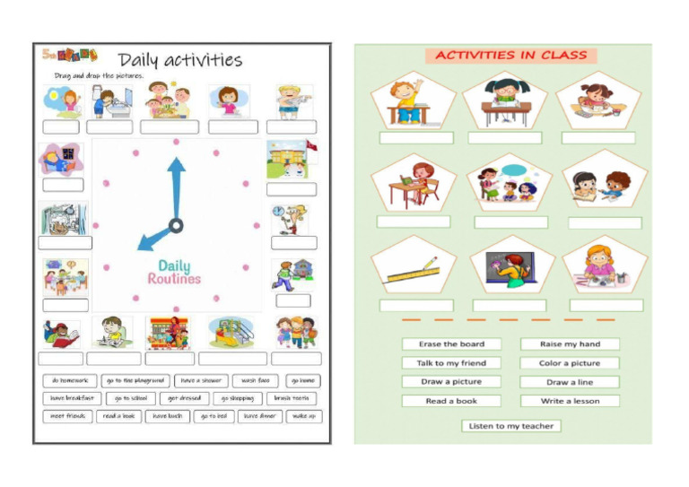 3 Activities at School 8 | PDF