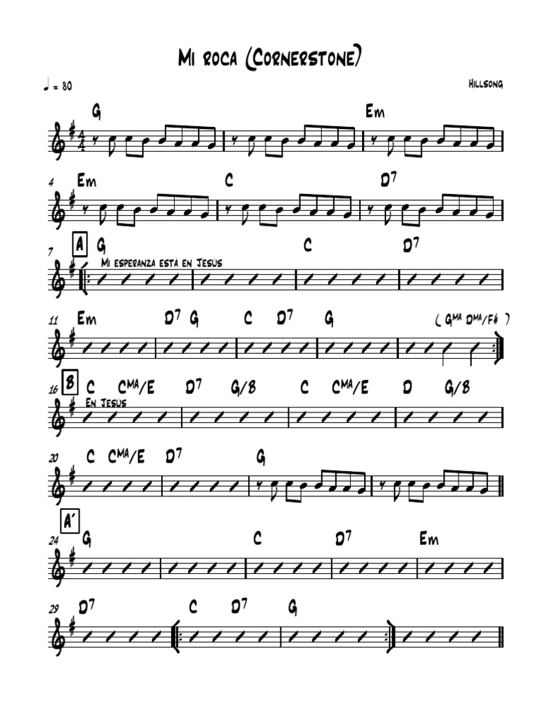Mi Roca (Cornerstone) Daniel - Full Score | PDF