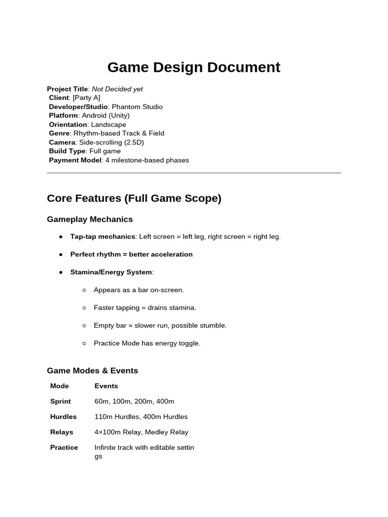 Game Design Document- Race Game(1)[1] | PDF