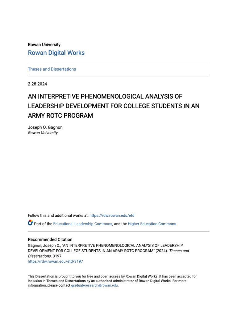 An Interpretitive Phenomenolgical Analysis of Leadership Development ...