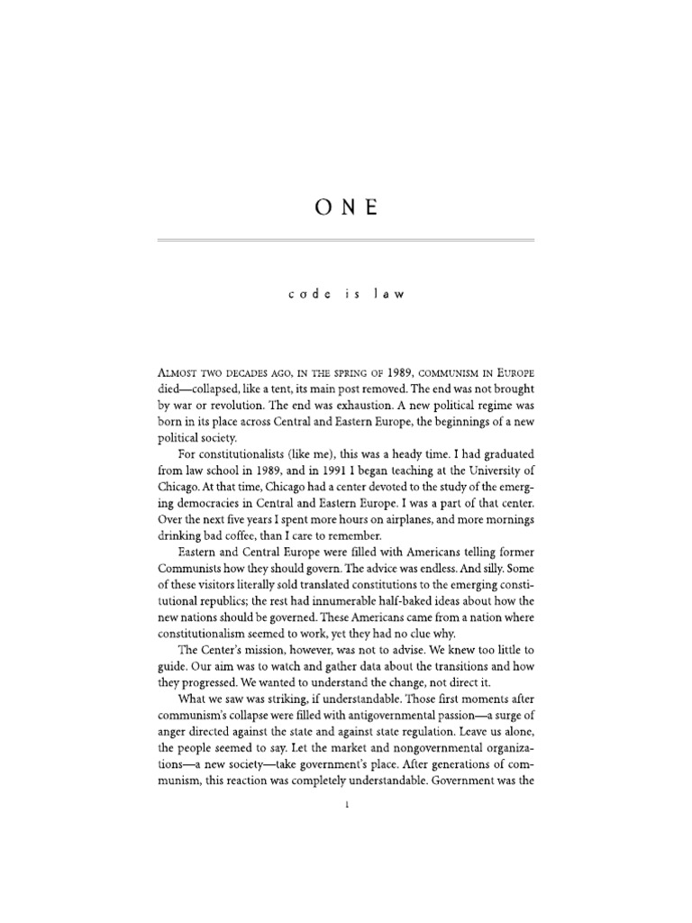 01 - Lessig - Code And Other Laws of Cyberspace, Version 2.0 (excerpts ...