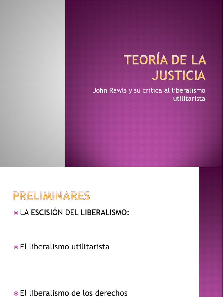 Teoría de La Justicia | PDF | John Rawls | Ciencias Políticas