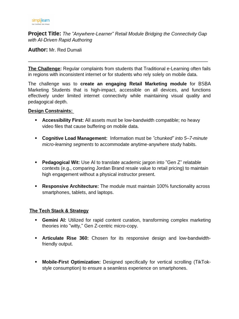 Marketing Module Design Demo Pror | PDF | Educational Technology ...