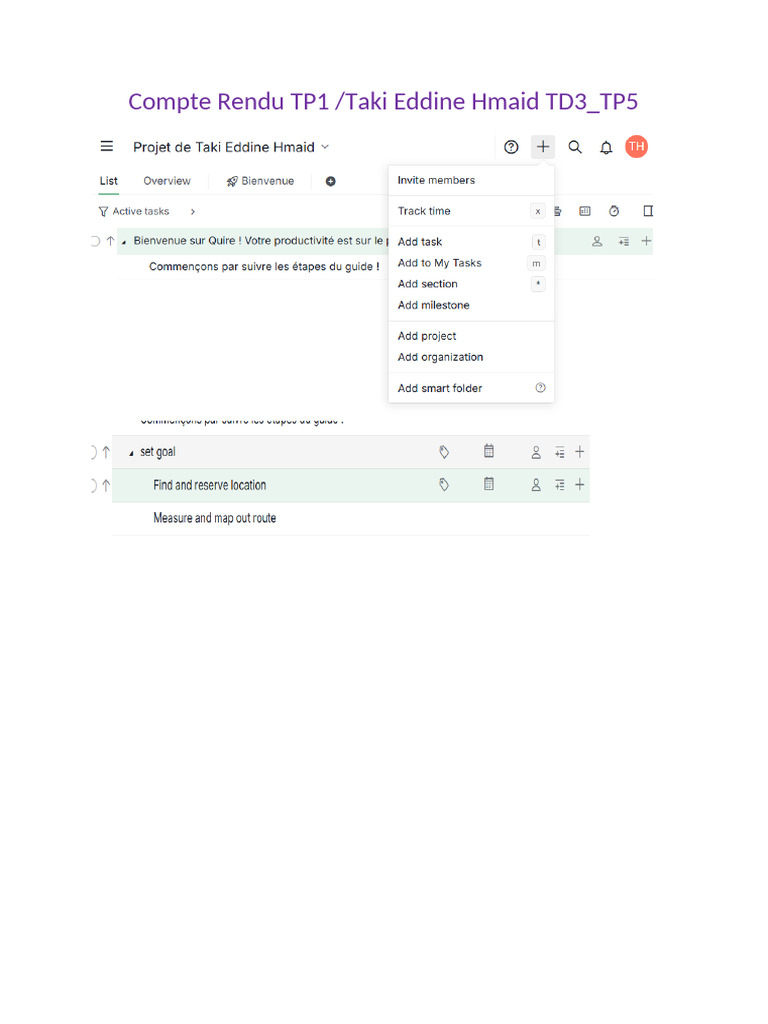 Compte Rendu TP1 | PDF