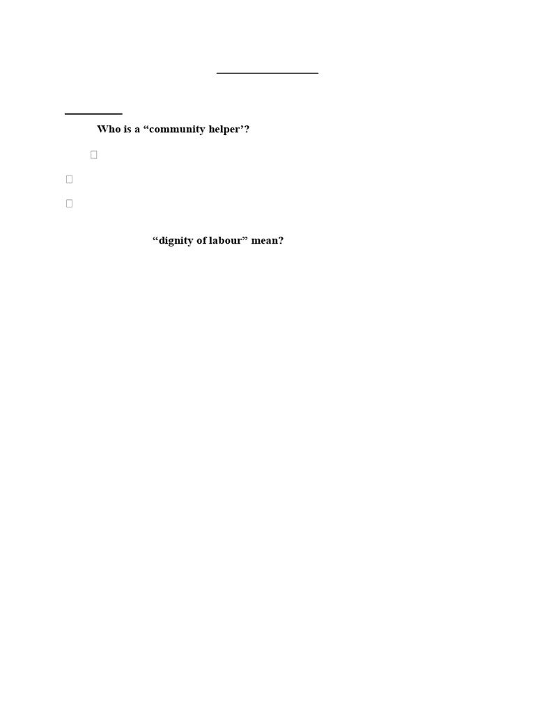 Community Helpers Notes and Ws | PDF