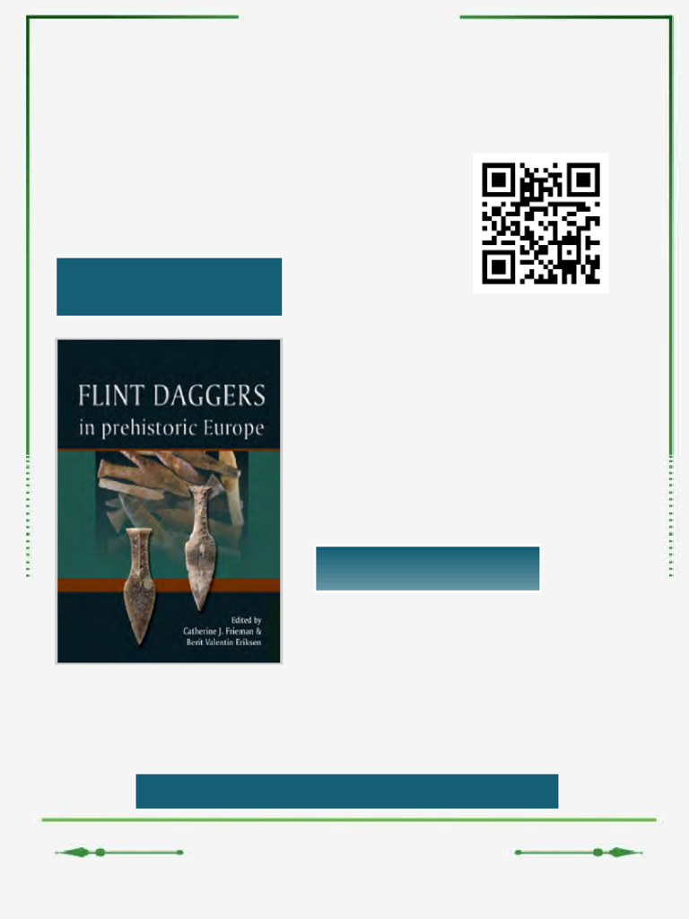 Flint daggers in prehistoric Europe Eriksen ebook one click pdf | PDF ...