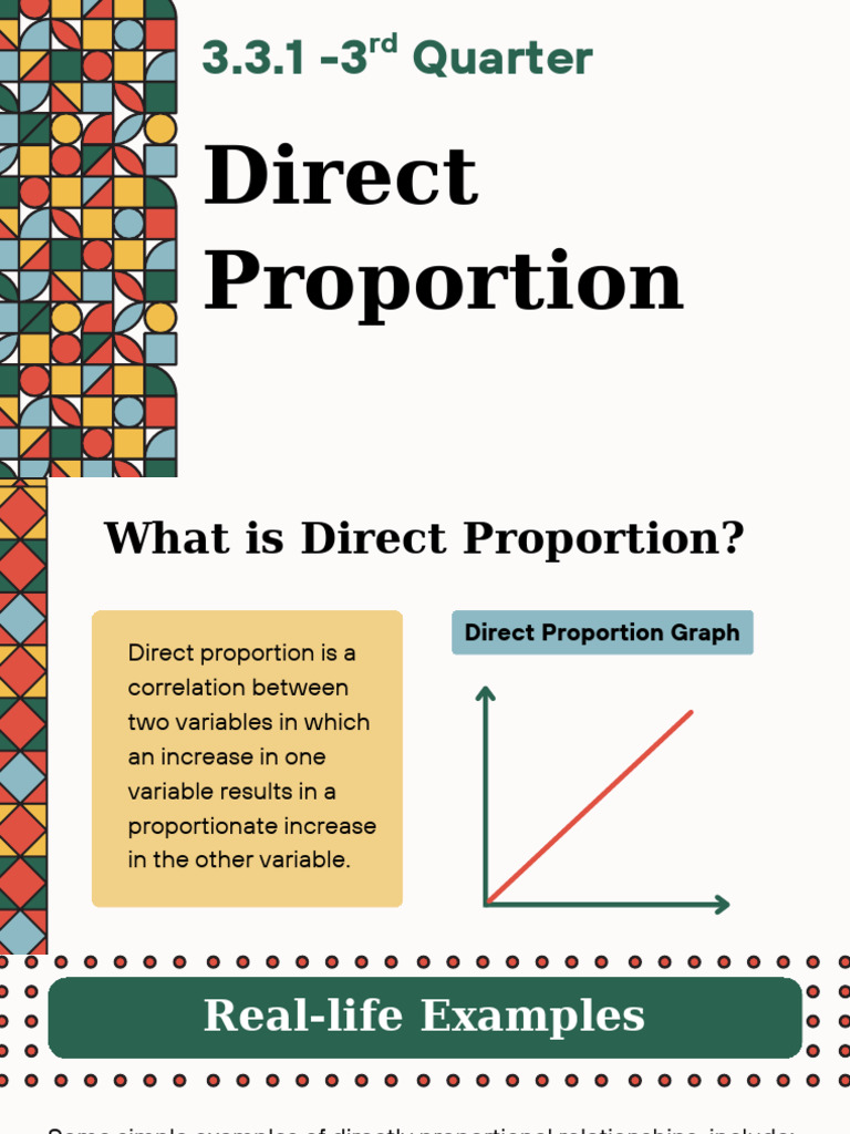 Direct & Indirect Proportion | PDF