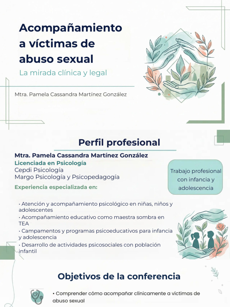 Acompañamiento A Víctimas de Abuso Sexual La Mirada Clínica y Legal | PDF